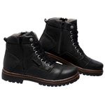 Bota Coturno em Couro Mega Boots 6017 Preto