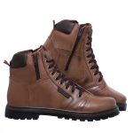 Bota Coturno em Couro 6016 Latego Chocolate-Cafe Mega Boots