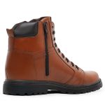 Bota Coturno 6016 em Couro Pull Up Whisky Liso