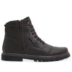 Bota Coturno 6017 em Couro Crazy Horse Cafe Fosco 