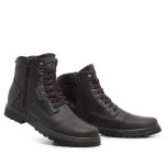 Bota Coturno 6017 em Couro Crazy Horse Cafe Fosco 