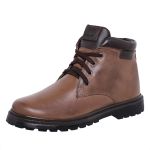 Bota Coturno em couro Mega Boots 6018 Chocolate-Cafe