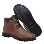 Bota Coturno em couro Mega Boots 6018 Chocolate-Cafe