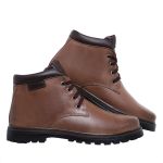 Bota Coturno em couro Mega Boots 6018 Chocolate-Cafe
