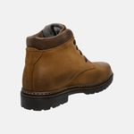 Bota Coturno em couro Mega Boots 6018 Taupe-Café