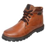 Bota Coturno em couro Mega Boots 6018 Whisky-cafe