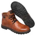 Bota Coturno em couro Mega Boots 6018 Whisky-cafe