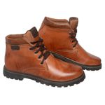 Bota Coturno em couro Mega Boots 6018 Whisky-cafe