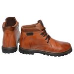 Bota Coturno em couro Mega Boots 6018 Whisky-cafe