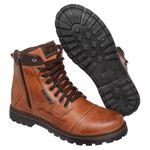 Bota Coturno em Couro Mega Boots 6017 Whisky