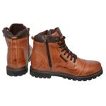 Bota Coturno em Couro Mega Boots 6017 Whisky