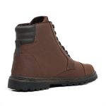 Bota Coturno 6034 em Couro Crazy Horse Havana-Cafe Fosco