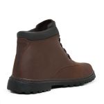Bota Coturno 6018 em Couro Crazy Horse Havana-Cafe Fosco 