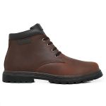 Bota Coturno 6018 em Couro Crazy Horse Havana-Cafe Fosco 