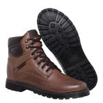 Bota Coturno em Couro Mega Boots 6019 Chocolate-cafe