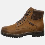 Bota Coturno em Couro Mega Boots 6019 Taupe-Expresso