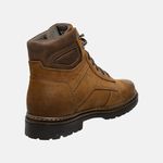 Bota Coturno em Couro Mega Boots 6019 Taupe-Expresso