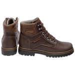 Bota Coturno em Couro Mega Boots 6019 Café-Doce De Leite