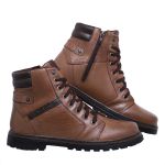 Bota Coturno em couro Mega Boots 6021 Chocolate-Cafe 