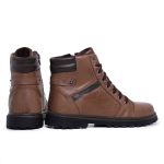 Bota Coturno em couro Mega Boots 6021 Chocolate-Cafe 