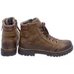  Bota Coturno em couro Mega Boots 6021 Chumbo-Café