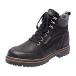 Bota Coturno em couro Mega Boots 6023 Preto