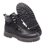 Bota Coturno em couro Mega Boots 6023 Preto