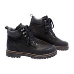 Bota Coturno em couro Mega Boots 6023 Preto