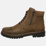 Bota Coturno em Couro Mega Boots 6031 Chumbo