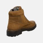 Bota Coturno em Couro Mega Boots 6031Taupe