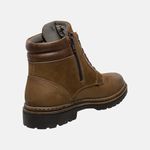 Bota Coturno em Couro Mega Boots 6032 Chumbo-Cafe