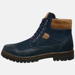 Bota Coturno em Couro Mega Boots 6032 Marinho-Dleite