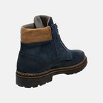 Bota Coturno em Couro Mega Boots 6032 Marinho-Dleite