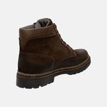 Bota Coturno em Couro Mega Boots 6033 Cafe-Cafe