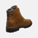 Bota Coturno em Couro Mega Boots 6034 Taupe-Cafe