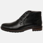 Bota Urbana em Couro Mega Boots Preto-Preto 50001