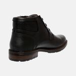 Bota Urbana em Couro Mega Boots Preto-Preto 50001