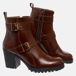 Bota Feminina Tratorada Mega Boots em Couro - Chocolate - 1425