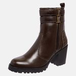 Bota Feminina Tratorada Mega Boots em Couro - Cafe - 1426