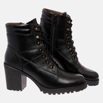 Bota Tratorada Mega Boots em Couro - Preto - 1429