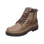 Bota Coturno em Couro Mega Boots 6017 Kaki