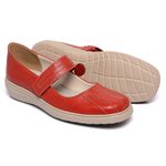 Mocassim Em Couro Soft Red