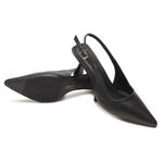 Scarpin Feminino Couro Legítimo Com Fechamento Em Fivela