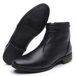 Bota Feminina Cano Curto Couro Bovino Legítimo
