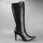 Bota Feminina Bico Fino Couro Legitimo