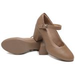 Sapato Carolina Salto Baixo Couro Legítimo