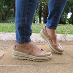 Assandalhado Plataforma Ultra Conforto Couro Legítimo