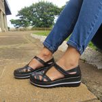 Assandalhado Plataforma Ultra Conforto Couro Legítimo