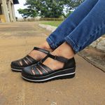 Assandalhado Plataforma Ultra Conforto Couro Legítimo