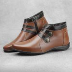 Bota Cano Curto Ref 1093 Couro Legítimo